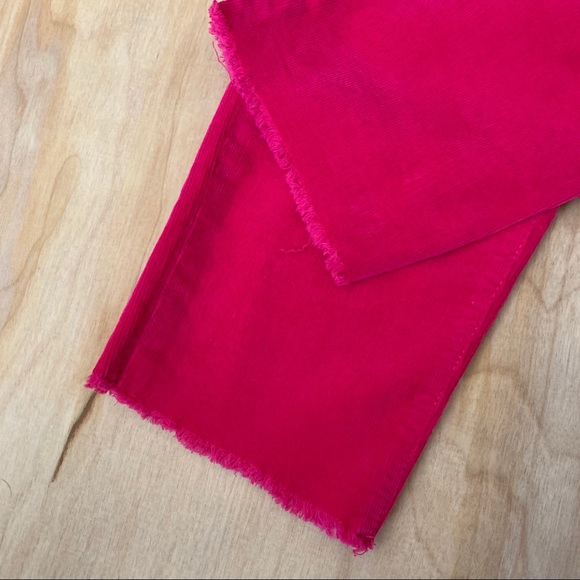 Talbots Hot Pink corduroy Straight Leg pants - Picture 3 of 5